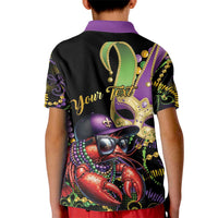 Personalized Mardi Gras Funny Shrimp Kid Polo Shirt Fleur De Lis Special Version - Wonder Print Shop