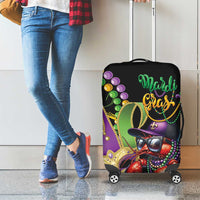 Mardi Gras Funny Shrimp Luggage Cover Fleur De Lis Special Version - Wonder Print Shop