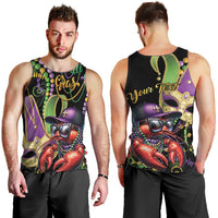Personalized Mardi Gras Funny Shrimp Men Tank Top Fleur De Lis Special Version - Wonder Print Shop