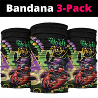 Mardi Gras Funny Shrimp Neck Gaiter Fleur De Lis Special Version - Wonder Print Shop