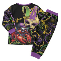 Mardi Gras Funny Shrimp Christmas Pajama Set Fleur De Lis Special Version - Wonder Print Shop