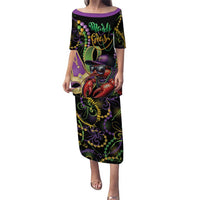 Personalized Mardi Gras Funny Shrimp Puletasi Fleur De Lis Special Version - Wonder Print Shop