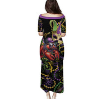 Personalized Mardi Gras Funny Shrimp Puletasi Fleur De Lis Special Version - Wonder Print Shop