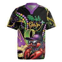 Personalized Mardi Gras Funny Shrimp Rugby Jersey Fleur De Lis Special Version - Wonder Print Shop