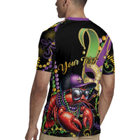 Personalized Mardi Gras Funny Shrimp Rugby Jersey Fleur De Lis Special Version - Wonder Print Shop