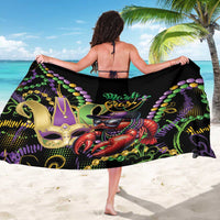 Mardi Gras Funny Shrimp Sarong Fleur De Lis Special Version - Wonder Print Shop