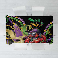 Mardi Gras Funny Shrimp Tablecloth Fleur De Lis Special Version - Wonder Print Shop