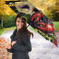 Mardi Gras Funny Shrimp Umbrella Fleur De Lis Special Version - Wonder Print Shop