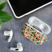 Hawaiian Santa Christmas Pattern AirPods Case White Version - Wonder Print Shop