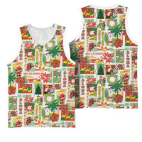 Hawaiian Santa Christmas Pattern Basketball Jersey White Version - Wonder Print Shop
