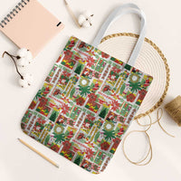 Hawaiian Santa Christmas Pattern Tote Bag White Version - Wonder Print Shop