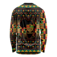 Kwanzaa Festival Long Sleeve Shirt Kinara Candles African Pattern - Wonder Print Shop