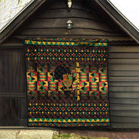 Kwanzaa Festival Quilt Kinara Candles African Pattern - Wonder Print Shop