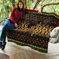 Kwanzaa Festival Quilt Kinara Candles African Pattern - Wonder Print Shop