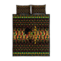 Kwanzaa Festival Quilt Bed Set Kinara Candles African Pattern - Wonder Print Shop