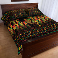 Kwanzaa Festival Quilt Bed Set Kinara Candles African Pattern - Wonder Print Shop