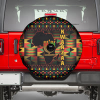 Kwanzaa Festival Spare Tire Cover Kinara Candles African Pattern - Wonder Print Shop