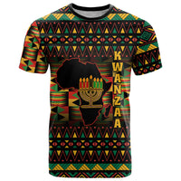 Kwanzaa Festival T Shirt Kinara Candles African Pattern - Wonder Print Shop
