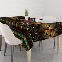 Kwanzaa Festival Tablecloth Kinara Candles African Pattern - Wonder Print Shop