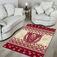 Austria Christmas Area Rug Krampus Xmas Pattern - Wonder Print Shop