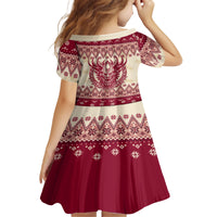 Austria Christmas Family Matching Tank Maxi Dress and Hawaiian Shirt Krampus Xmas Pattern - Wonder Print Shop