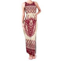 Austria Christmas Family Matching Tank Maxi Dress and Hawaiian Shirt Krampus Xmas Pattern - Wonder Print Shop