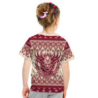 Austria Christmas Kid T Shirt Krampus Xmas Pattern - Wonder Print Shop
