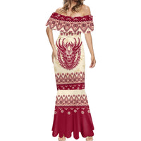 Austria Christmas Mermaid Dress Krampus Xmas Pattern - Wonder Print Shop