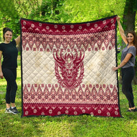 Austria Christmas Quilt Krampus Xmas Pattern - Wonder Print Shop