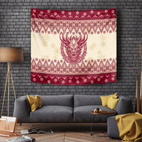 Austria Christmas Tapestry Krampus Xmas Pattern - Wonder Print Shop