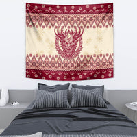 Austria Christmas Tapestry Krampus Xmas Pattern - Wonder Print Shop