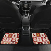 Ireland Christmas Car Mats Irish Celtic Xmas Patchwork Style - Wonder Print Shop