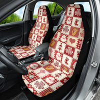 Ireland Christmas Car Seat Cover Irish Celtic Xmas Patchwork Style - Wonder Print Shop