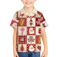 Ireland Christmas Family Matching Short Sleeve Bodycon Dress and Hawaiian Shirt Irish Celtic Xmas Patchwork Style - Wonder Print Shop