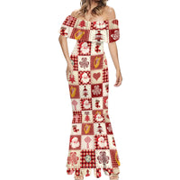 Ireland Christmas Mermaid Dress Irish Celtic Xmas Patchwork Style - Wonder Print Shop