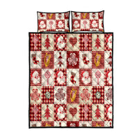 Ireland Christmas Quilt Bed Set Irish Celtic Xmas Patchwork Style - Wonder Print Shop