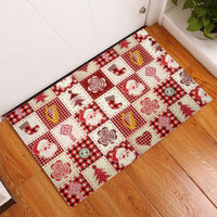 Ireland Christmas Rubber Doormat Irish Celtic Xmas Patchwork Style - Wonder Print Shop