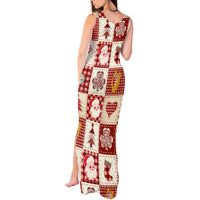 Ireland Christmas Tank Maxi Dress Irish Celtic Xmas Patchwork Style - Wonder Print Shop