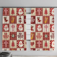 Ireland Christmas Window Curtain Irish Celtic Xmas Patchwork Style - Wonder Print Shop