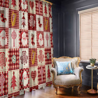 Ireland Christmas Window Curtain Irish Celtic Xmas Patchwork Style - Wonder Print Shop