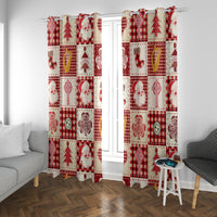 Ireland Christmas Window Curtain Irish Celtic Xmas Patchwork Style - Wonder Print Shop