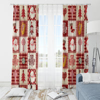 Ireland Christmas Window Curtain Irish Celtic Xmas Patchwork Style - Wonder Print Shop