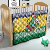 Saint Vincent and the Grenadines Christmas Quilt Santa Vincent Parrot - Wonder Print Shop