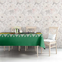 Saint Vincent and the Grenadines Christmas Tablecloth Santa Vincent Parrot - Wonder Print Shop
