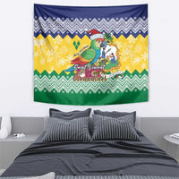 Saint Vincent and the Grenadines Christmas Tapestry Santa Vincent Parrot - Wonder Print Shop