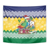 Saint Vincent and the Grenadines Christmas Tapestry Santa Vincent Parrot - Wonder Print Shop