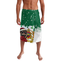Morocco Christmas Lavalava Santa Lion With Rose Xmas Vibe - Wonder Print Shop