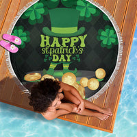 Ireland St Patrick's Day Beach Blanket Irish Shamrocks Leprechaun