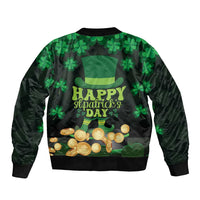 Ireland St Patrick's Day Bomber Jacket Irish Shamrocks Leprechaun