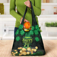 Ireland St Patrick's Day Grocery Bag Irish Shamrocks Leprechaun